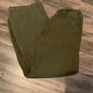 Double Zero Olive Wide Leg Pull on Pants